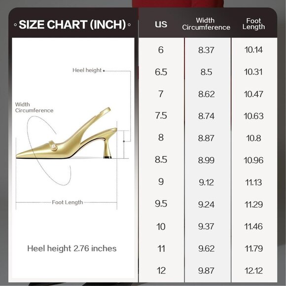 🆕Women Gold Faux Leather Kitten Heels Slingback Pearl Pumps Dress - Picture 7 of 7